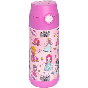 Kids Water Bottle insulated thermos with straw Girls Princess 12oz